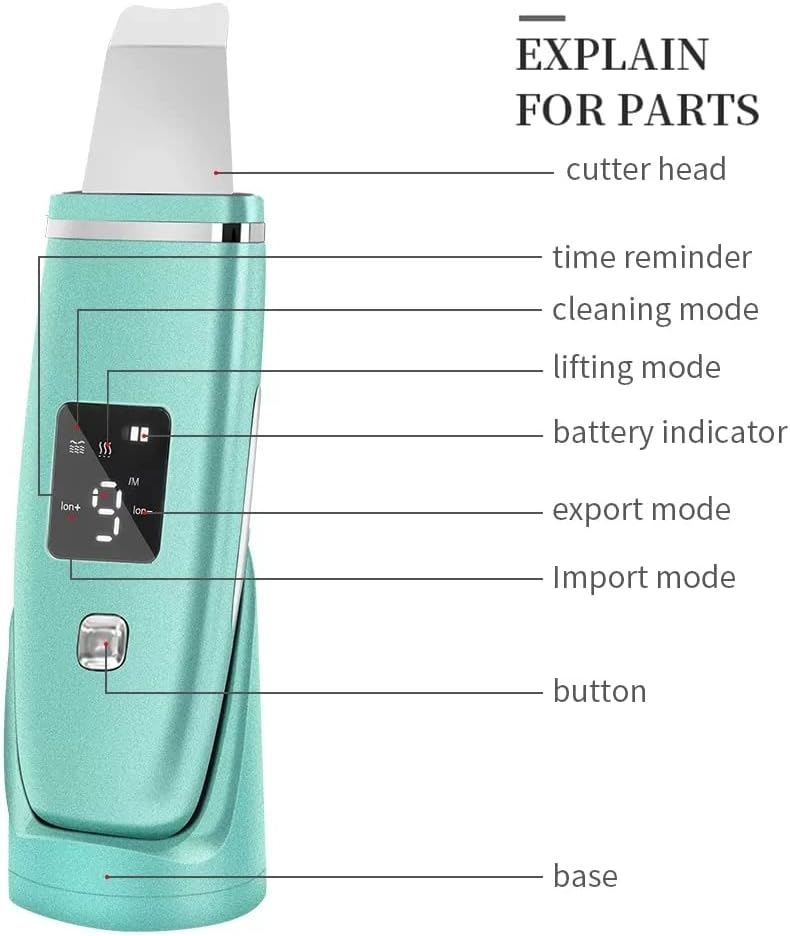 Purificador ultrassónico para pele