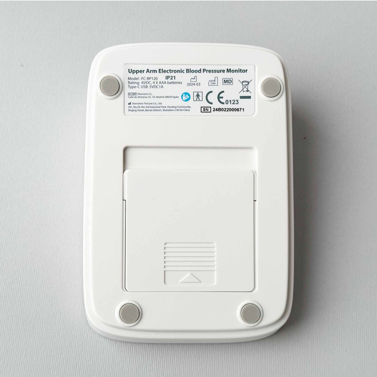 Medidor de Tensão Arterial Eletrónico de Braço GAPPA FC-BP120 pt